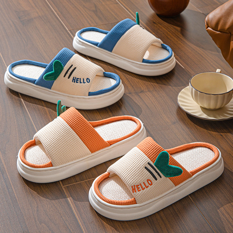 Home Textile - Sandal Linen Gaya Baru untuk Wanita,